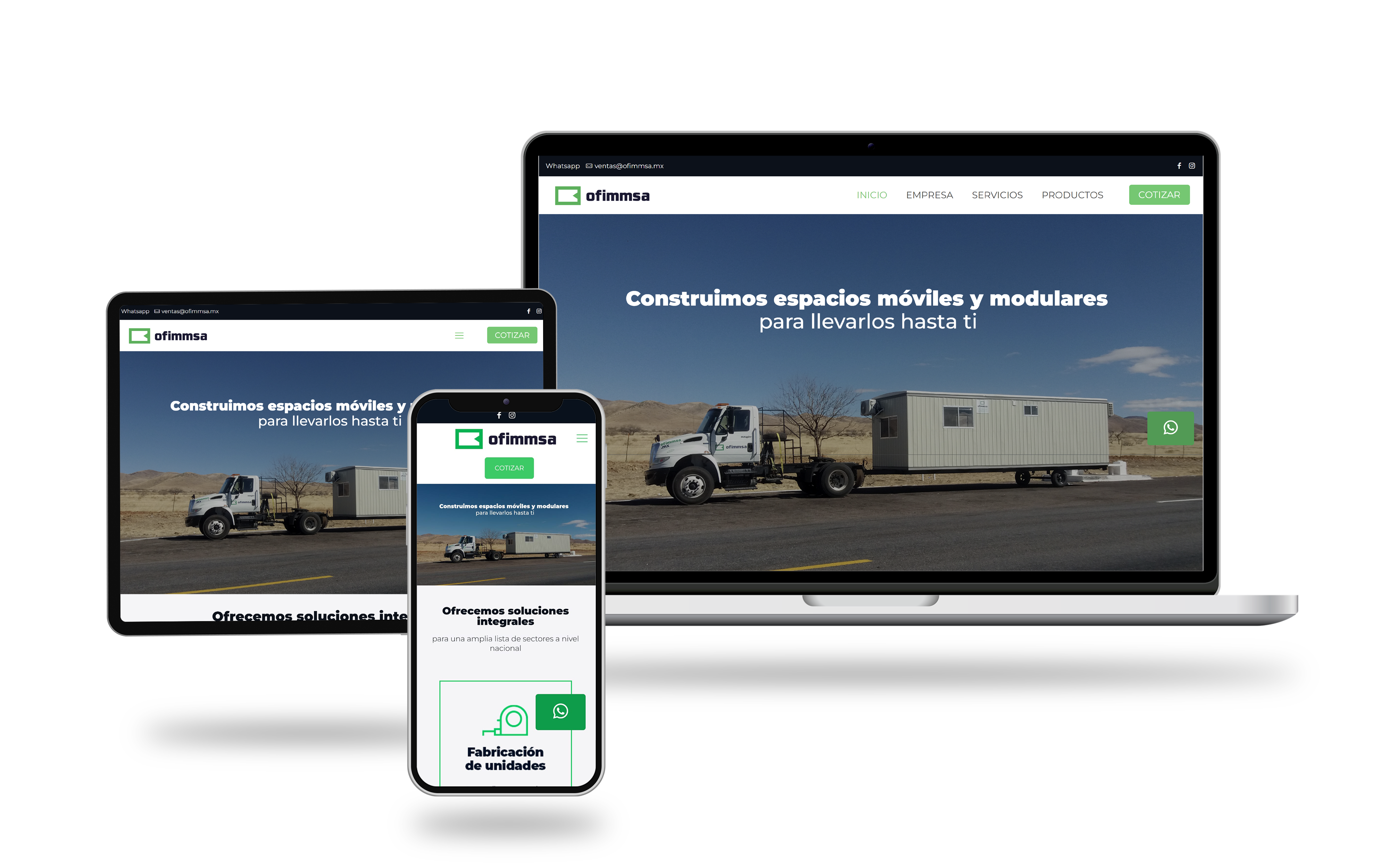 Ofimmsa · Desarrollo Web B2B · Compartamos Redes